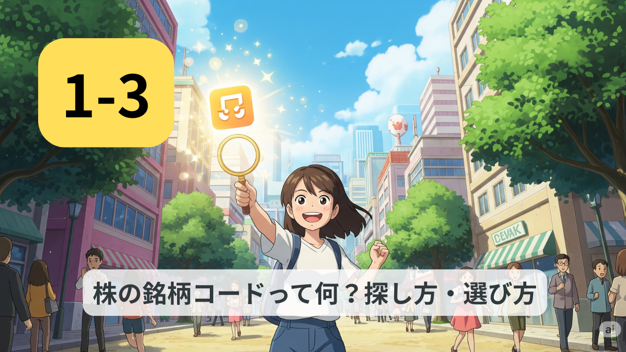 1-3 銘柄コードって何？探し方・選び方